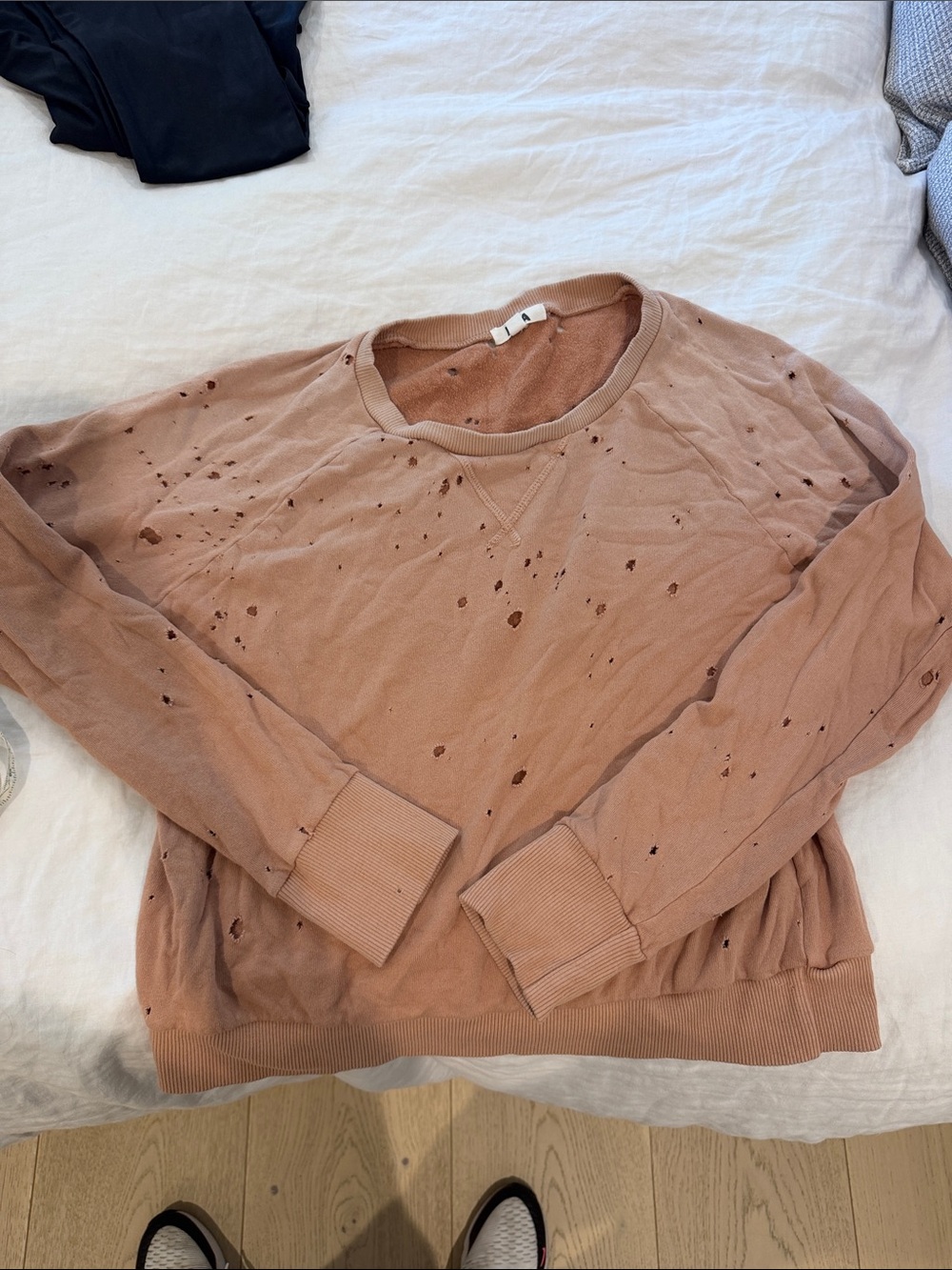 LNA distressed sweatshirt